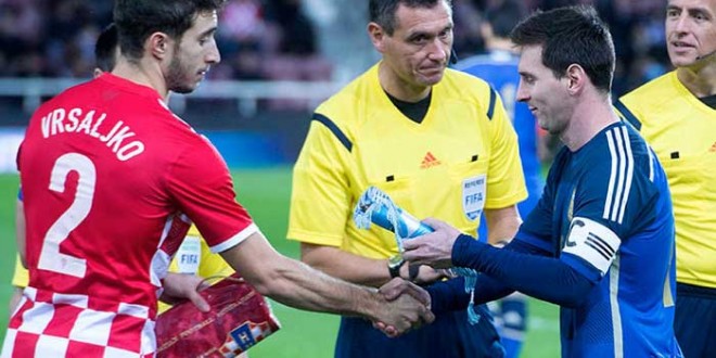 Sime Vrsaljko e Lionel Messi