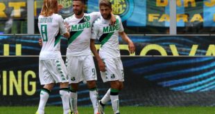 Esultanza Inter-Sassuolo
