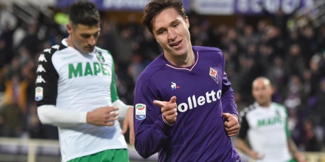 fiorentina-sassuolo 3-0 chiesa peluso