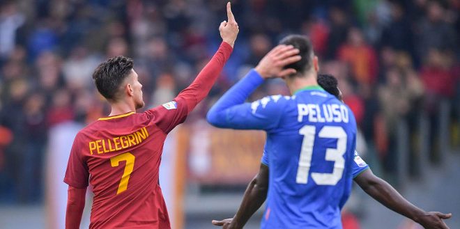 pellegrini non esulta contro il sassuolo