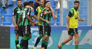 Esultanza Sassuolo-Sampdoria