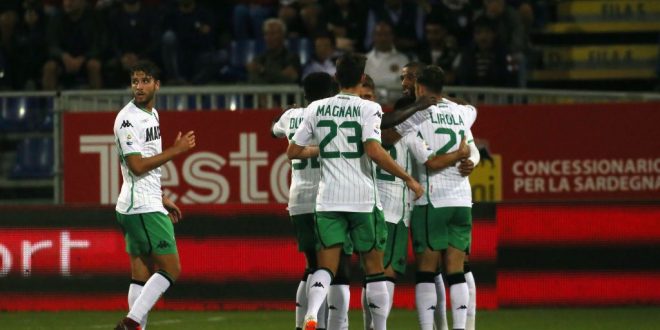 Cagliari-Sassuolo esultanza