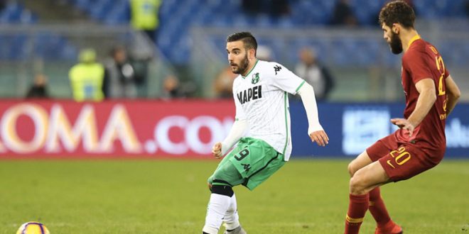 diretta sassuolo-roma