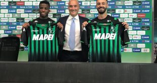 Francesco Caputo, Hamed Junior Traorè e il direttore Giovanni Rossi
