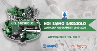 Campagna Abbonamenti Sassuolo 2019/2020