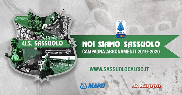 Campagna Abbonamenti Sassuolo 2019/2020