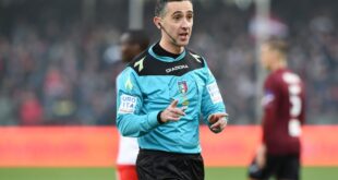 gianluca aureliano di bologna napoli sassuolo arbitro