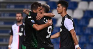 sassuolo-juventus tabellino