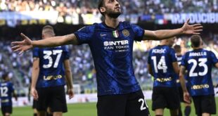 calhanoglu inter gol esultanza