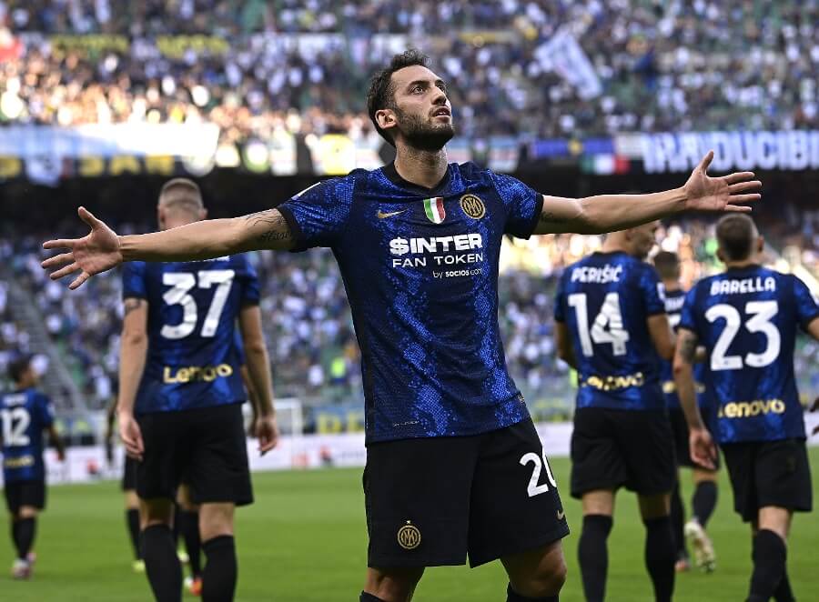 calhanoglu inter gol esultanza