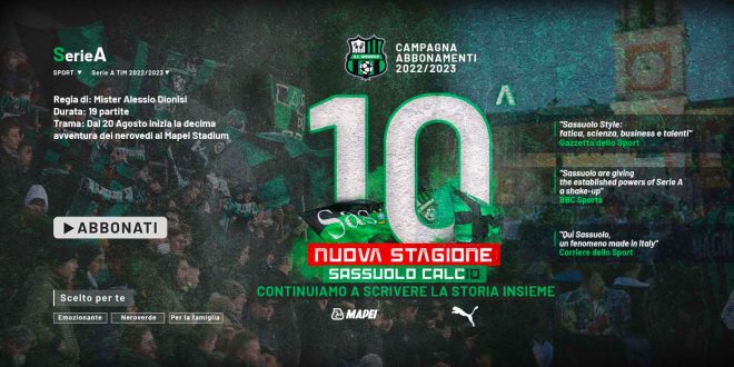 abbonamenti sassuolo